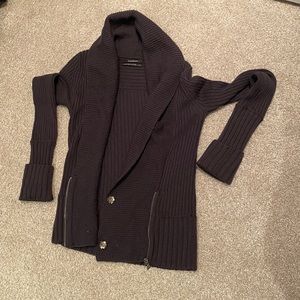 Club Monaco Shawl Neck Zip Cardigan Size S‎